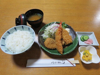 Ryotei Mikado - ランチ・ミックスフライ定食