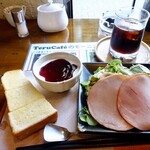 Teru Cafe - ◯ Bモーニングセット 690円
                        ◯ アイスコーヒー