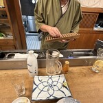 一月家 - お会計はお皿からのそろばん