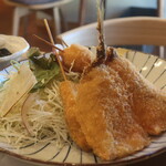 鎌倉 御成町食堂 - アジフライ、ささみフライ、ナスフライ
