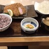 かつ丸 - 三元豚上ヒレ合盛りランチ。