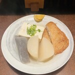 おかめ - 大根、こんにゃく、イカ天、豆腐
