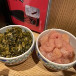博多天ぷら やまや - 高菜と明太子