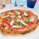 OMACHI Pizza - タチウオとししとうのマリナーラ(ハーフサイズ) 600円