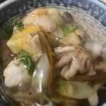 布施酒場かい - 白身魚と茄子のきのこ餡掛け