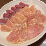 鶏の焼肉 ピリ辛鶏 - 