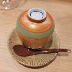 炭火とワインと純米酒 King Momo - ムール貝ときのこの茶わん蒸し