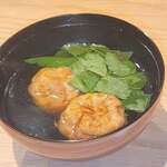 炭火とワインと純米酒 King Momo - 椀物　～たこやきらぼの出汁たこ～