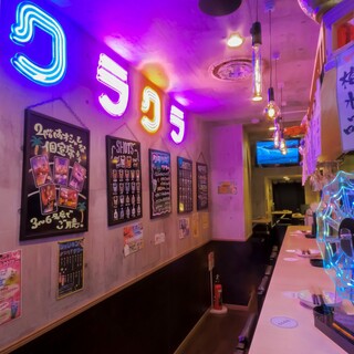 Shining neon! Neo Mass Bar Ikebukuro West Exit