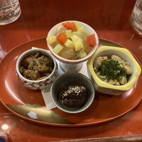 巽蕎麦 志ま平 - 4品の前菜