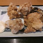Taishuusakaba Gettora - 鶏の唐揚げと茄子の辛みそ炒め アップ！