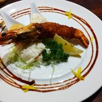 西洋料理ミカーサ - ミカーサ新名物ジャンボ海老フライ