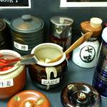 雷神 - 麺屋 雷神 ＠ときわ台 卓上調味料類