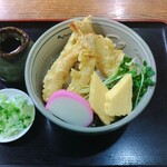 千倉庵 - 冷やし天ぷら蕎麦