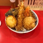 Tendon To Nama Soba Tempura Miya - えび野菜天丼