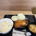 Matsuya - ささみかつ定食ご飯大690円税込価格