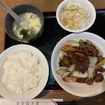 An An Gyouzabou - 黒酢酢豚定食　850円