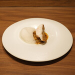 アマラントス - ランチコース 15950円 の長崎県キジハタ ムール貝の泡