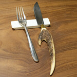 アマラントス - 新潟県の猟師さんが作った鹿の角のナイフ