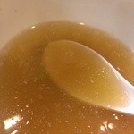 麺哲支店 麺野郎 - 創作塩つけ麺[太刀魚]の残り汁(2013/10)