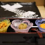 赤坂 鮨葵 - 雲丹の食べ比べ。