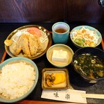 味楽 - イワシフライ定食