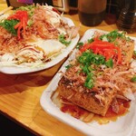 刺身・おでん・串カツ 高架下酒場あし跡 - とんぺい焼き、厚揚げ焼き