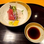 一直 - 平目と鮪のお造り