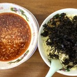 渚 - 辛みそつけ麺　大盛り　中油　岩のりトッピング