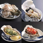 高汤蒸牡蛎/ 松露盐烤牡蛎/ 烤牡蛎牡蛎