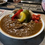 HACHIYA_curry - 牛スジカレー with野菜7種盛り