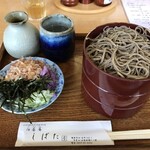 伯蕎庵 しばた - 割子蕎麦850円 追加一枚280円