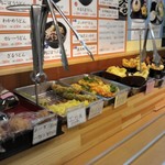 釜いち - セルフで揚げ物をとっていきます