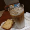ドトールコーヒーショップ - レモンパウンドケーキとアイスラテ　全景