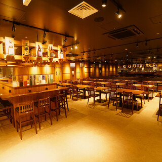 [Inside Moyuku Sapporo] A modern Japanese and stylish interior. Great for solo diners and up.