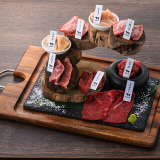 An assortment of carefully selected Japanese Black Beef!
