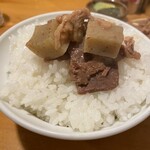 かっぱ - ⭐️煮込み¥800
⭐️ご飯(並)¥200
　※胡瓜漬物付