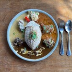 kong tong - カリー３種合いがけ