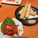 Niwakaya Chousuke - チャンジャとヤングコーンの天ぷら