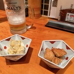 Niwakaya Chousuke - ポテトサラダとアジフライ