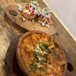 tomato and whitebait bruschetta