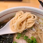 Jikasei Mem Matsu O - SP塩ラーメン(1200円)　麺アップ