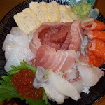 一夢庵 - 一夢庵　海鮮丼ランチ大盛アップ 2013年 10月Ver.