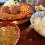 Ogawa Tei - ジャンボエビひれミックス定食