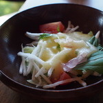 界 阿蘇 - 朝食：野菜サラダ