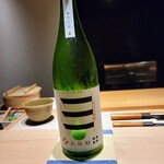 鮨 唐島 - 三好 Green 純米吟醸 無濾過生、酒米は山田錦、50%精米、山口県