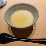 鮨 唐島 - 鱧出汁の冷製茶碗蒸し、梅あん