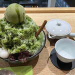 茶庭 然花抄院 - 然ノ氷　宇治抹茶セット