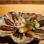 恵比寿 鮨 藤 - 毛ガニの蟹酢ジュレ