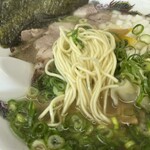 来来亭 - 塩ワンタン麺の細麺
